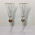 Diamond Glasses Wine Rimed Glasses Set